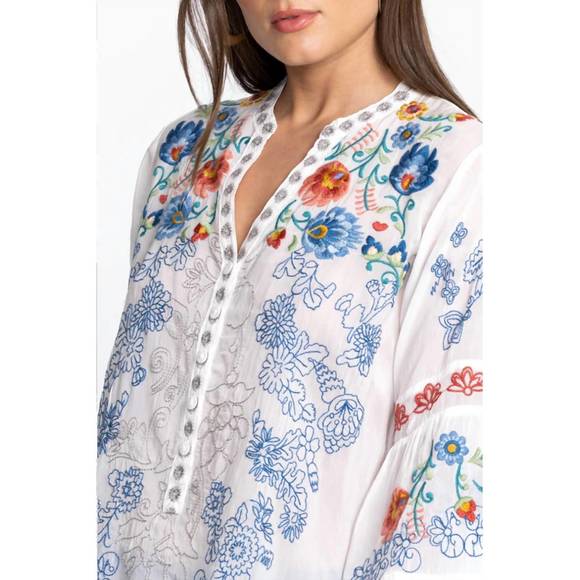 NEW JOHNNY WAS maverick blouse in white - Picture 2 of 6